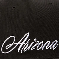 Men's Mitchell & Ness Black Arizona Diamondbacks Just Don x MLB Lux Script Snapback Hat
