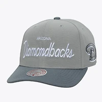 Men's Mitchell & Ness  Gray Arizona Diamondbacks Cooperstown Thunderstorm Head Coach Pro-Crown Adjustable Hat