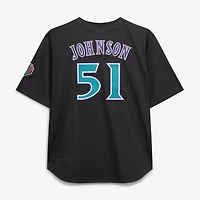 Men's Mitchell & Ness Randy Johnson Black Arizona Diamondbacks Big Tall Cooperstown Mesh Batting Practice Jersey