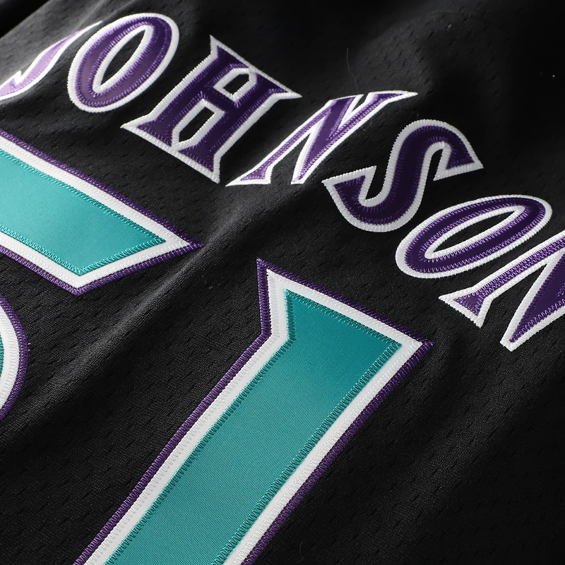 Maillot d'entraînement au bâton Mitchell & Ness Randy Johnson noir pour hommes, grandes tailles, Arizona Diamondbacks, Cooperstown Mesh, modèle Johnson, noir.