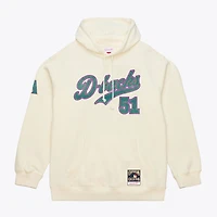 Men's Mitchell & Ness Randy Johnson Cream Arizona Diamondbacks Throwback Name Number Hoodie