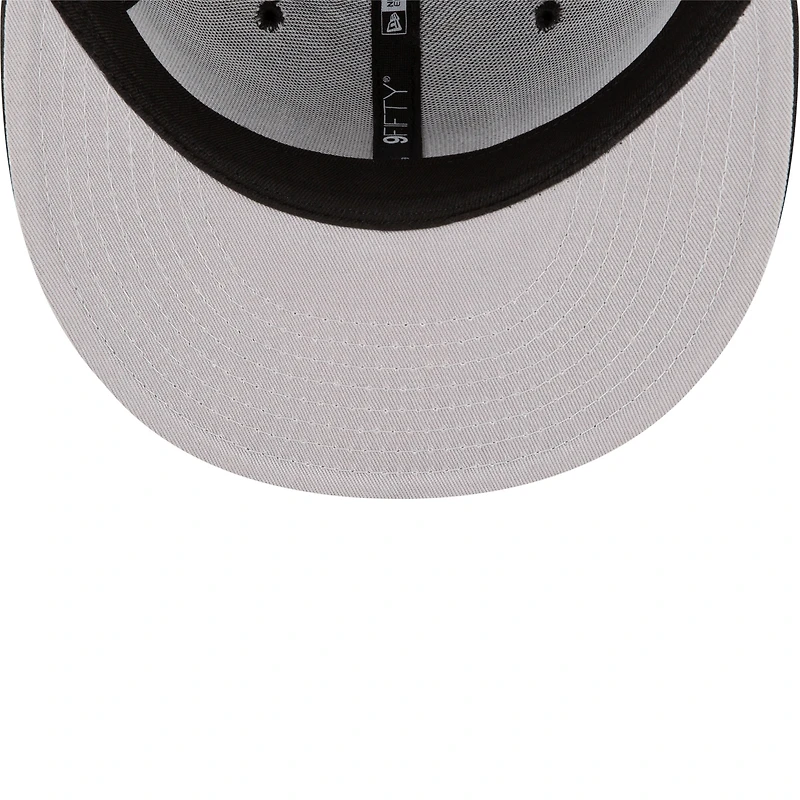 Men's New Era Arizona Diamondbacks Black On Black 9FIFTY Snapback Adjustable Hat