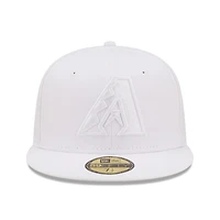 Casquette ajustée 59FIFTY New Era Arizona Diamondbacks pour homme, blanc sur
