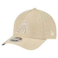 Casquette ajustable 9FORTY en coton tissé beige New Era pour homme, Arizona Diamondbacks, M-Crown A-Frame