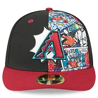 Casquette ajustée 59FIFTY noire/rouge New Era pour homme, édition 2025 des Diamondbacks de l'Arizona, MLB Players' Weekend