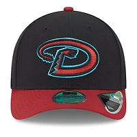 Men's New Era  Black/Red Arizona Diamondbacks Player Replica 9FORTY Adjustable Hat