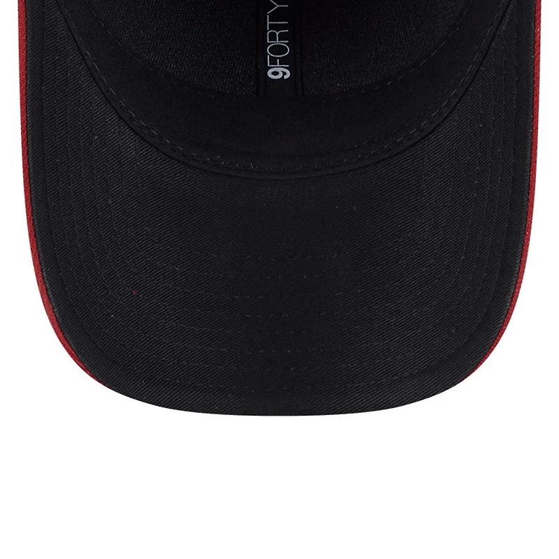 Men's New Era Black/Red Arizona Diamondbacks Player Replica 9FORTY Adjustable Hat