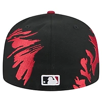 Men's New Era Black/Red Arizona Diamondbacks Retro Pattern 59FIFTY Fitted Hat