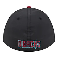 Casquette New Era Flex Arizona Diamondbacks noire et rouge pour homme, modèle Rope M-Crown A-Frame 39THIRTY