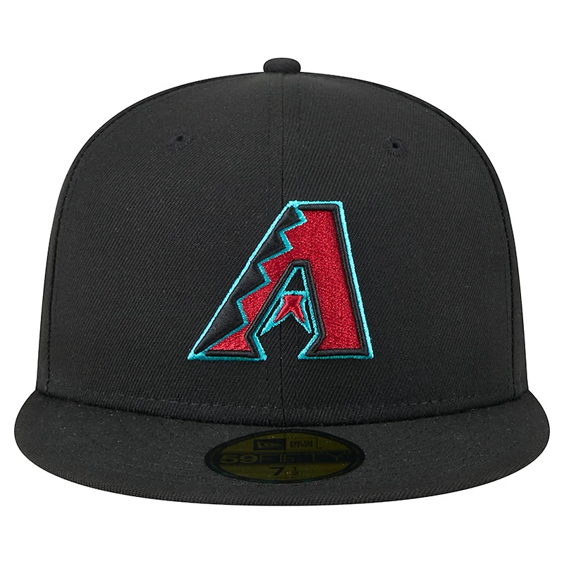 Casquette ajustée 59FIFTY pour homme New Era noire Arizona Diamondbacks 2001 World Series couleur de l'équipe