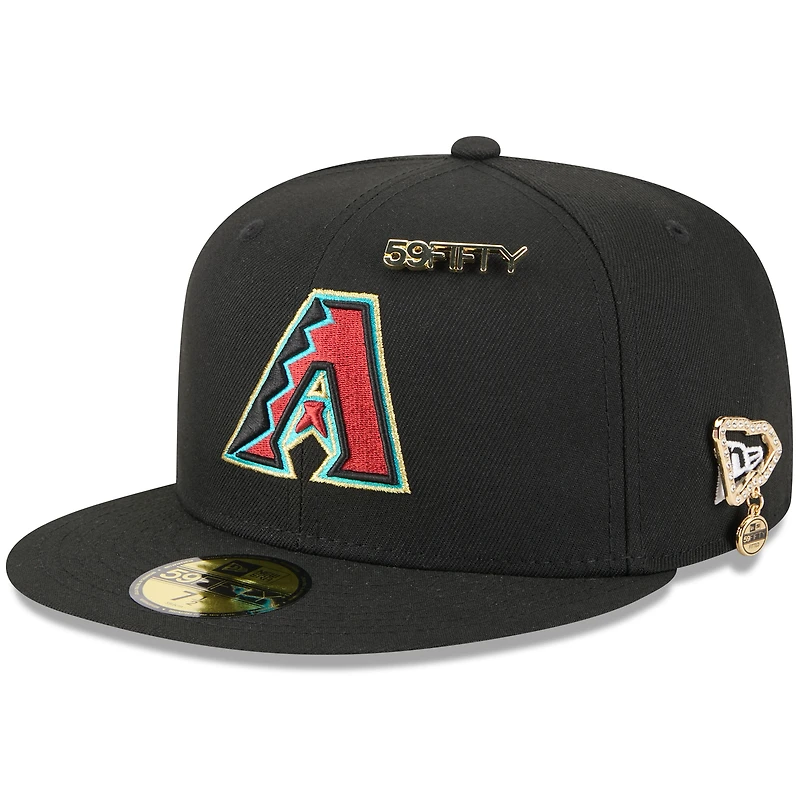 Men's New Era Black Arizona Diamondbacks 2025 59FIFTY Day Fitted Hat with Pins