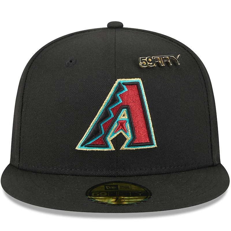 Casquette ajustée 59FIFTY Day 2025 des Diamondbacks de l'Arizona pour homme, noire, avec épingles, New Era
