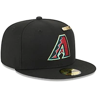 Casquette ajustée 59FIFTY Day 2025 des Diamondbacks de l'Arizona pour homme, noire, avec épingles, New Era