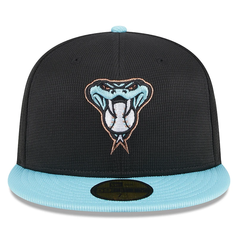 Men's New Era  Black Arizona Diamondbacks 2025 Batting Practice 59FIFTY Fitted Hat
