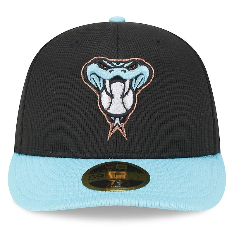 Men's New Era  Black Arizona Diamondbacks 2025 Batting Practice Low Profile 59FIFTY Fitted Hat