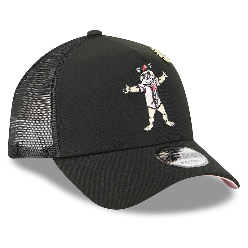 Men's New Era  Black Arizona Diamondbacks 2025 Big League Chew A-Frame 9FORTY Adjustable Trucker Hat
