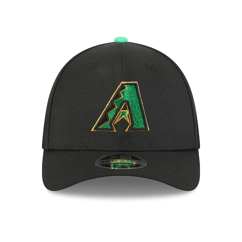 Casquette New Era Flex noire pour homme Arizona Diamondbacks 2026 Saint-Patrick 39THIRTY