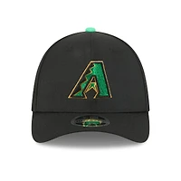 Casquette New Era Flex noire pour homme Arizona Diamondbacks 2026 Saint-Patrick 39THIRTY