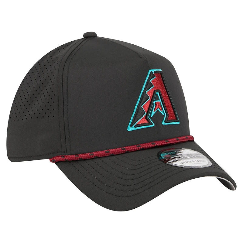 Men's New Era Black Arizona Diamondbacks 39THIRTY A-Frame Perforated Flex Hat