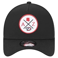 Men's New Era Black Arizona Diamondbacks 9FORTY A-Frame Adjustable Hat