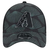 Men's New Era  Black Arizona Diamondbacks 9FORTY A-Frame Trucker Adjustable Hat