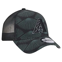 Men's New Era  Black Arizona Diamondbacks 9FORTY A-Frame Trucker Adjustable Hat