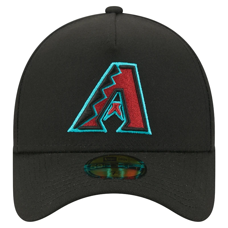 Men's New Era Black Arizona Diamondbacks A-Frame 59FORTY Fitted Hat
