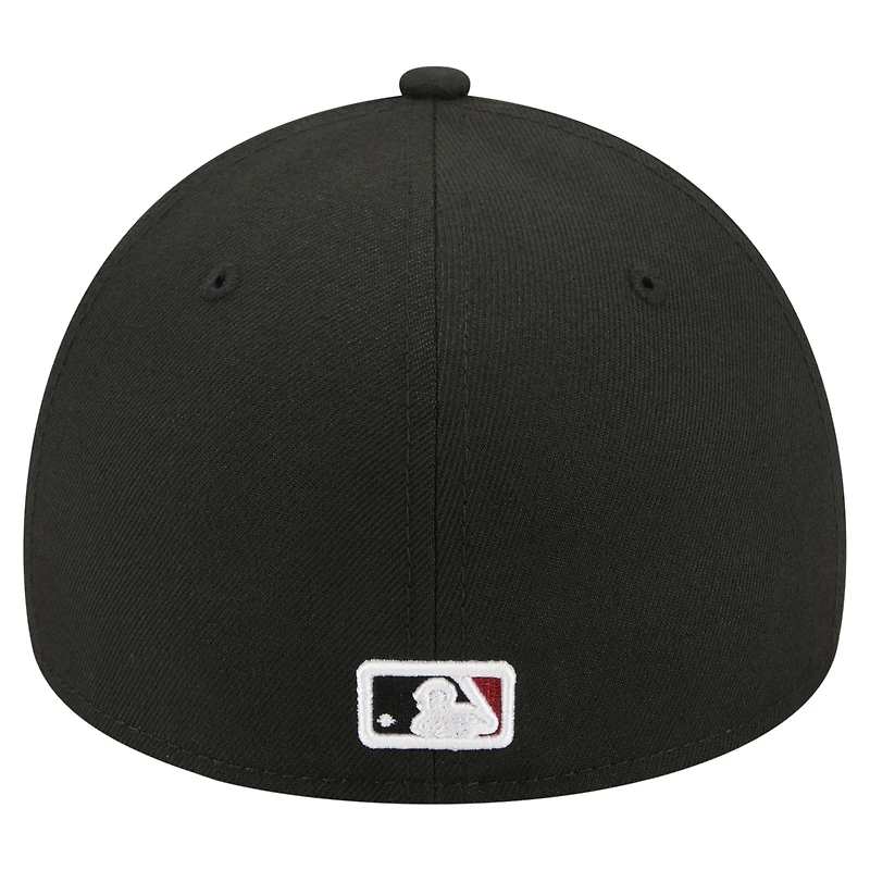Men's New Era Black Arizona Diamondbacks A-Frame 59FORTY Fitted Hat