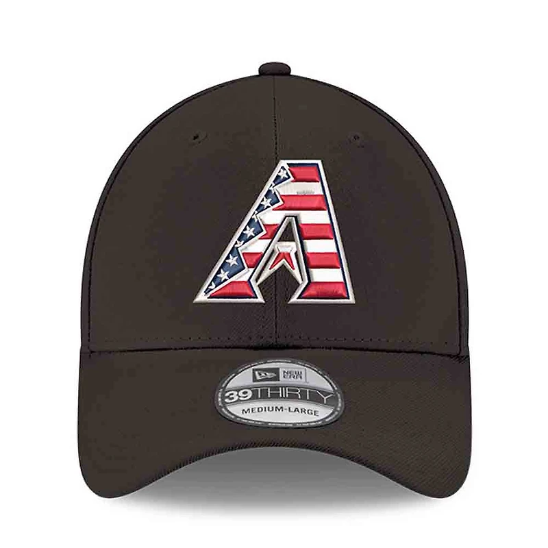 Casquette New Era noire pour homme Arizona Diamondbacks America 250 39THIRTY Flex