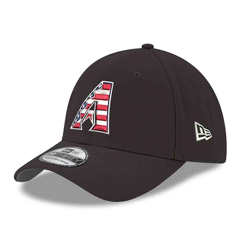 Casquette New Era noire pour homme Arizona Diamondbacks America 250 39THIRTY Flex