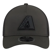 Men's New Era  Black Arizona Diamondbacks Badged M-Crown A-Frame 9FORTY Trucker Adjustable Hat