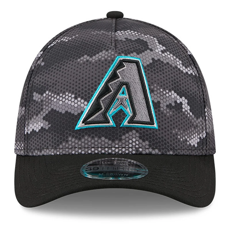 Men's New Era Black Arizona Diamondbacks Camo 39THIRTY A-Frame Flex Hat