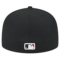 Men's New Era Black Arizona Diamondbacks Checkered Undervisor 59FIFTY Fitted Hat