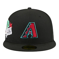 Men's New Era  Black Arizona Diamondbacks City Patch 59FIFTY Fitted Hat