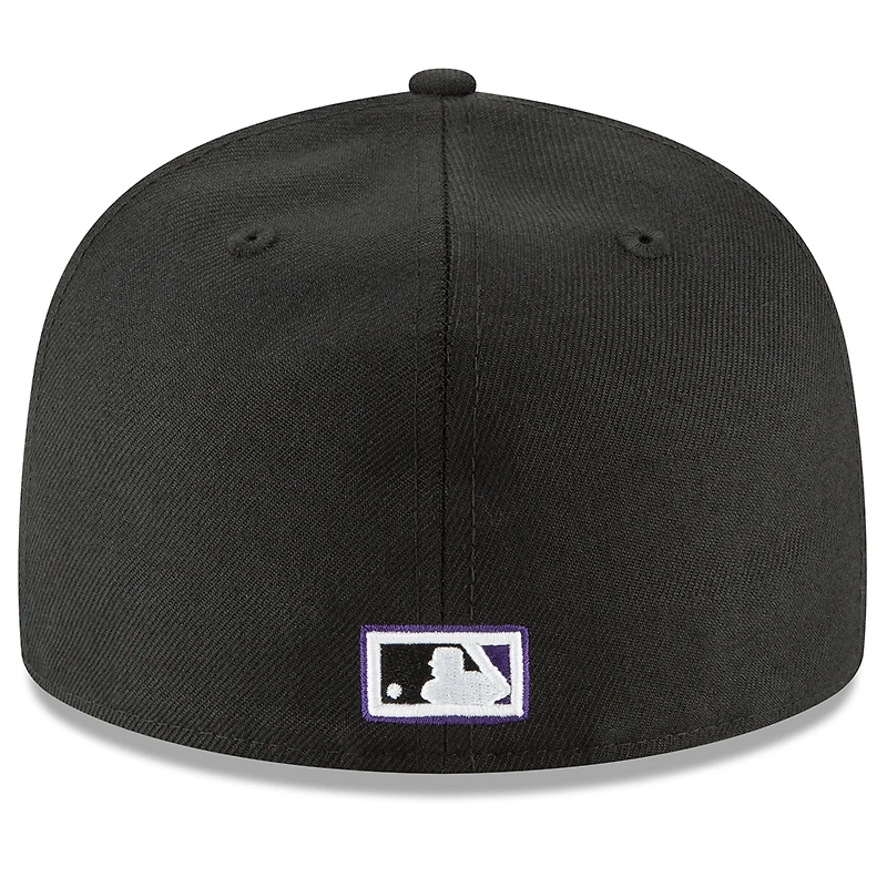 Casquette ajustée 59FIFTY en laine noire de la collection Cooperstown des Diamondbacks l'Arizona New Era pour homme