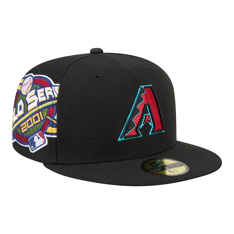 Casquette ajustée New Era Arizona Diamondbacks Hidden Hit 59FIFTY pour homme, noire