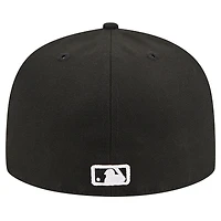Men's New Era Black Arizona Diamondbacks Logo 59FIFTY Fitted Hat