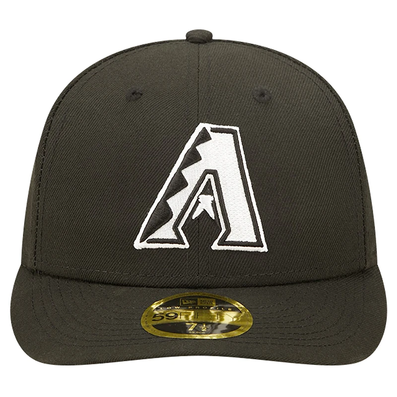 Men's New Era Black Arizona Diamondbacks Low Profile 59FIFTY Fitted Hat