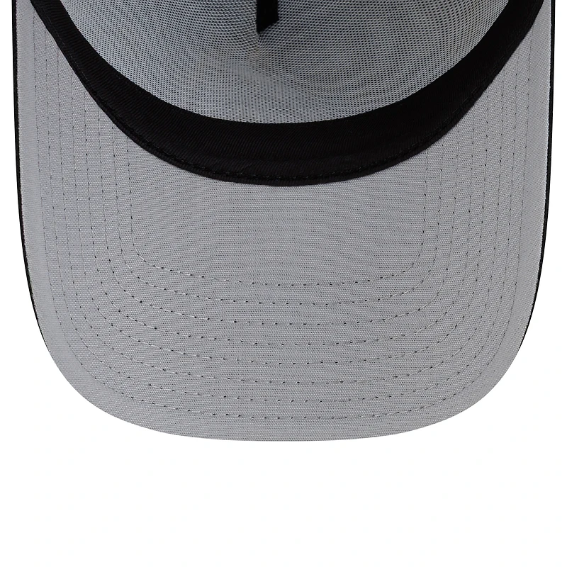 Men's New Era Black Arizona Diamondbacks Side Script 9FORTY A-Frame Trucker Adjustable Hat