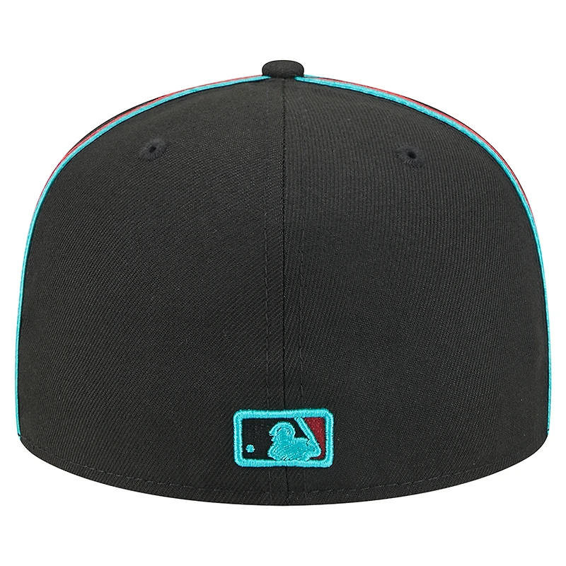 Men's New Era Black Arizona Diamondbacks Soutache 59FIFTY Fitted Hat