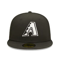 Casquette ajustée 59FIFTY avec logo de l'équipe des Diamondbacks l'Arizona New Era pour homme, noire