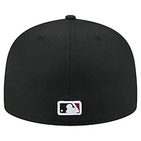 Men's New Era Black Arizona Diamondbacks Yarn Stitch 59FIFTY Fitted Hat