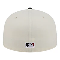 Men's New Era  Cream/Black Arizona Diamondbacks Bullpen Cart 59FIFTY Fitted Hat