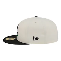 Casquette ajustée New Era Arizona Diamondbacks Bullpen Cart 59FIFTY pour homme, couleur crème/noir
