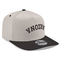 Casquette snapback New Era 9FIFTY à motif tête de mort et logo de la ville des Diamondbacks de l'Arizona, crème/noir