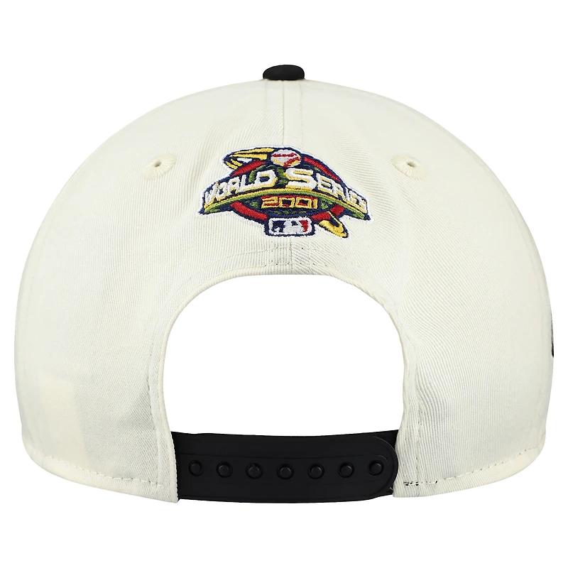 Men's New Era  Cream/Black Arizona Diamondbacks World Series 9FORTY M-Crown A-Frame Adjustable Hat