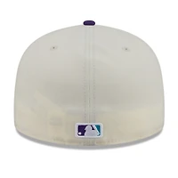 Men's New Era Cream/Purple Arizona Diamondbacks 2026 Baseball Hall of Fame 59FIFTY Fitted Hat