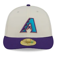 Men's New Era Cream/Purple Arizona Diamondbacks 2026 Baseball Hall of Fame 59FIFTY Low Profile Fitted Hat