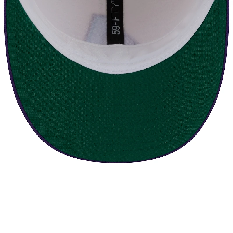 Men's New Era Cream/Purple Arizona Diamondbacks 2026 Baseball Hall of Fame 59FIFTY Low Profile Fitted Hat