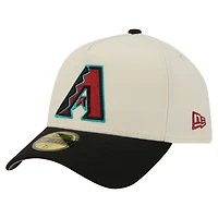 Casquette ajustée New Era Arizona Diamondbacks 59FORTY crème pour homme